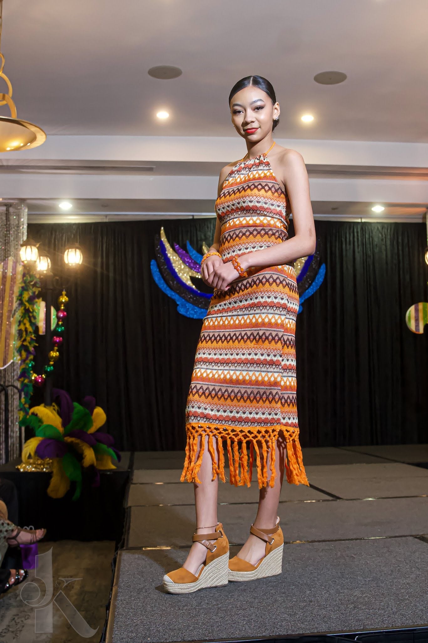 Tribal Elegance Fringe Dress